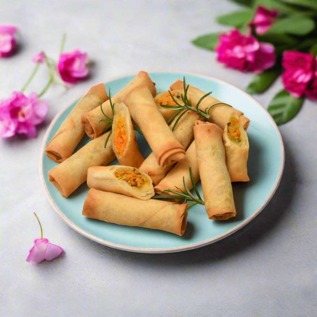 Spring Roll Countdown Frozen Cocktail Vegetable Springrolls – George's Pudding and Pie