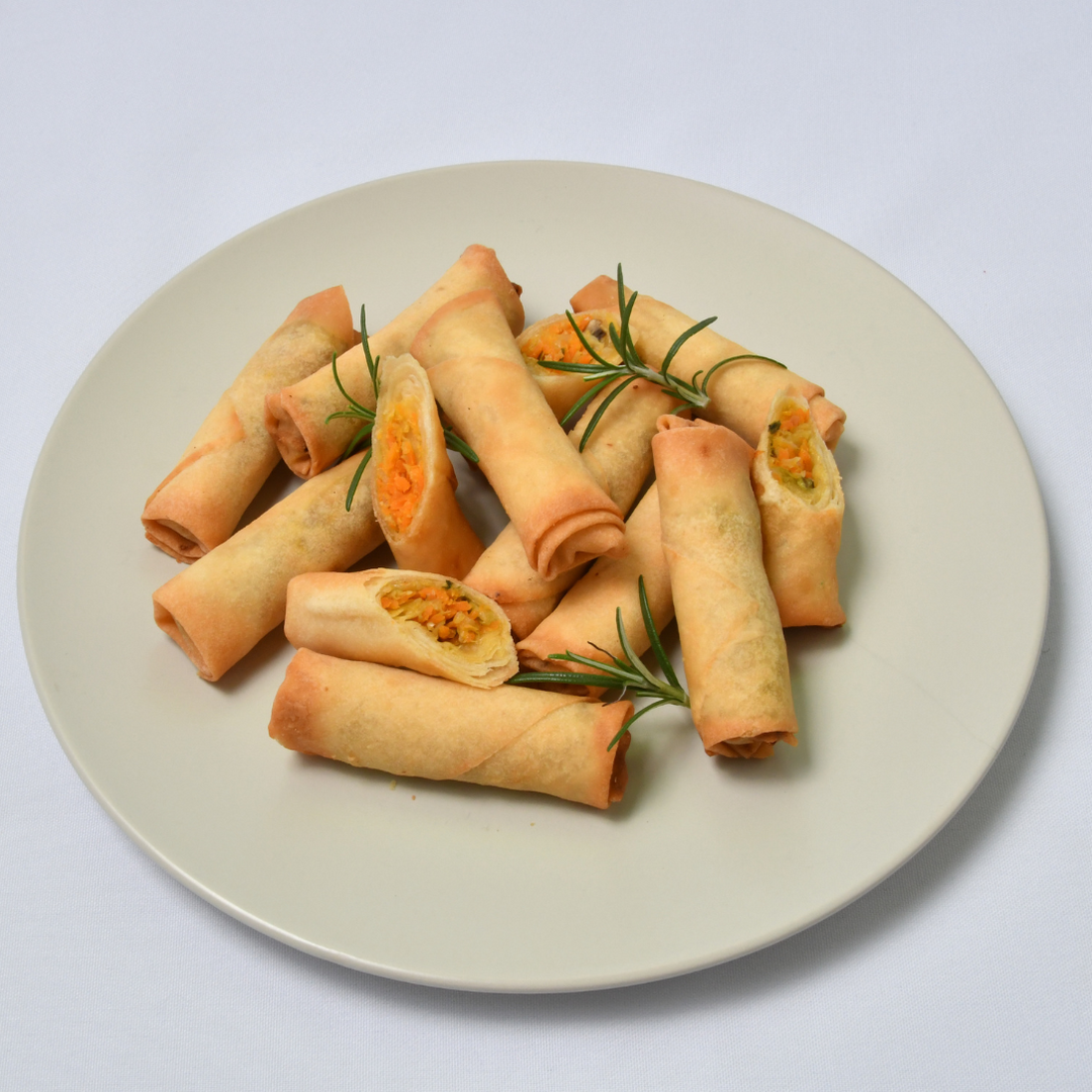 Spring Roll Countdown Frozen Vegetable Cocktail Springrolls – George's Pudding and Pie