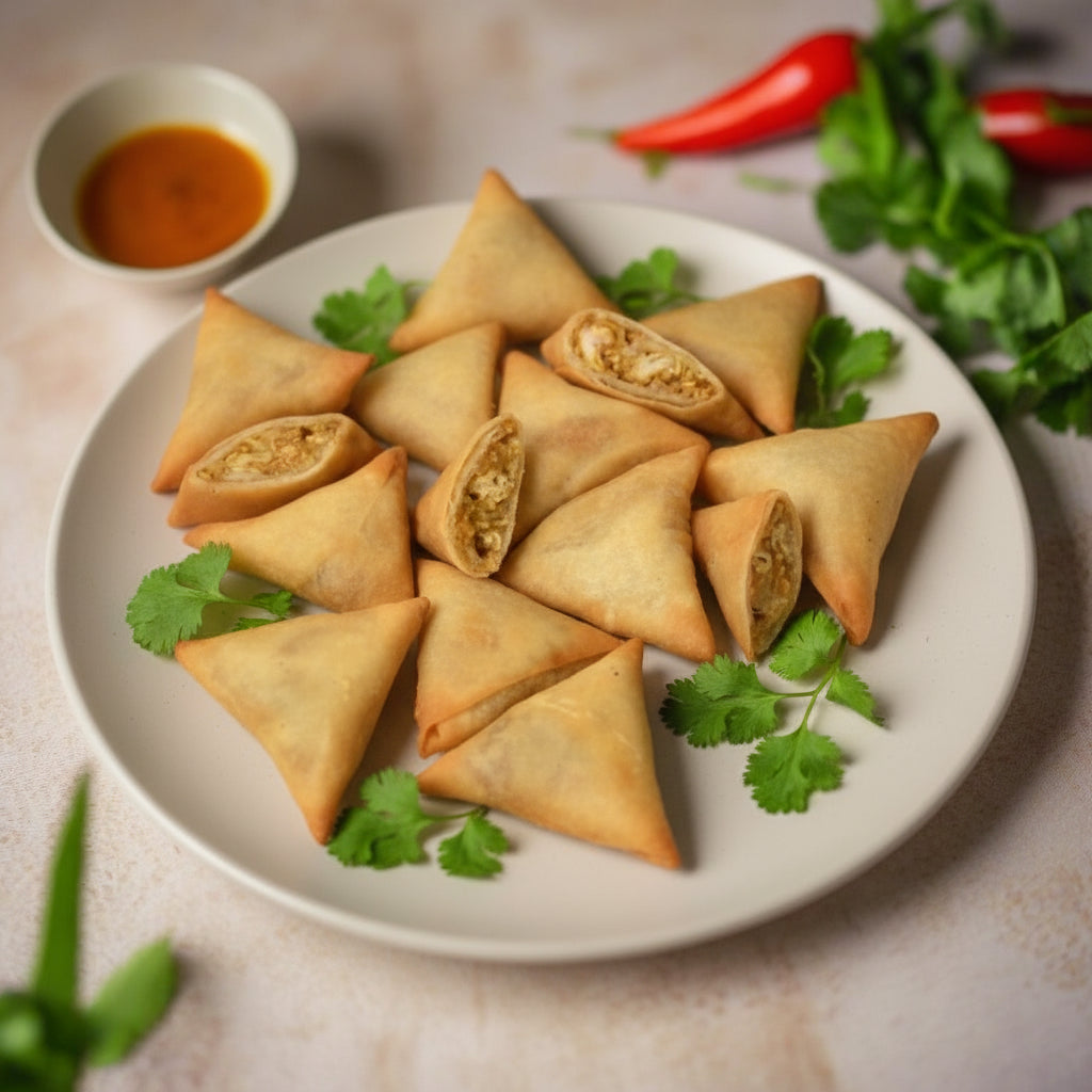 Frozen Chicken Samoosas Caterers Pack