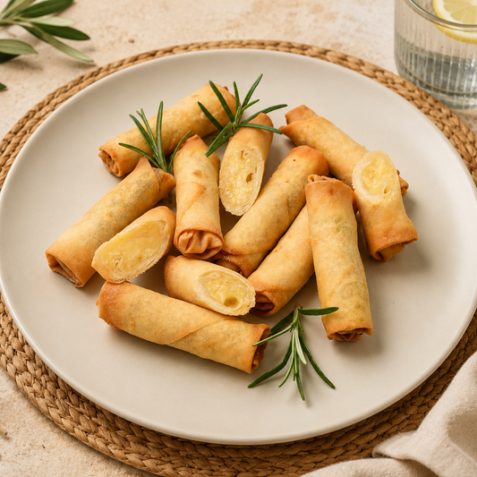 Frozen Camembert and Fig Jam Cocktail Springrolls