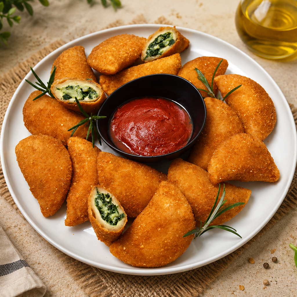 Frozen Spinach and Feta Rissoles