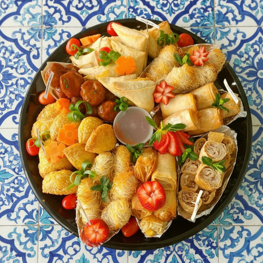 Event Ready Cooked Mediteranean Platter (Sweet and Savoury)
