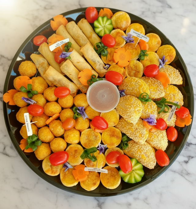 Event Ready Cooked Vegetarian Platter (Serves 6-8)