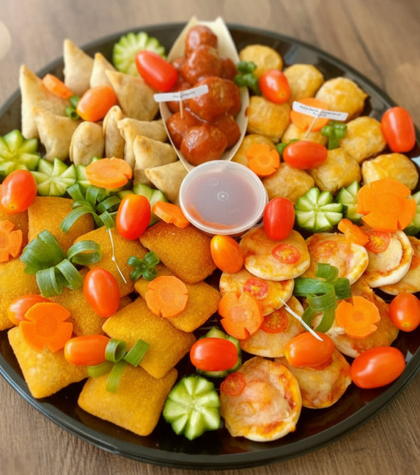 Cooked savoury platter